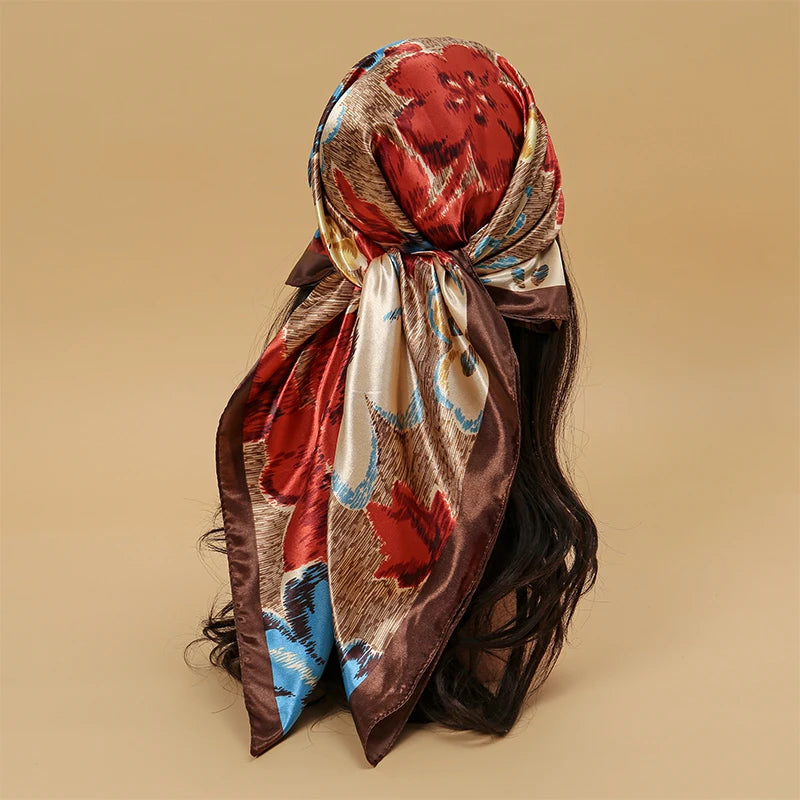 Silky Satin Square Scarves