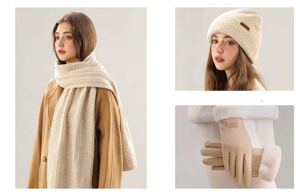 Scarf, Beenie, Gloves