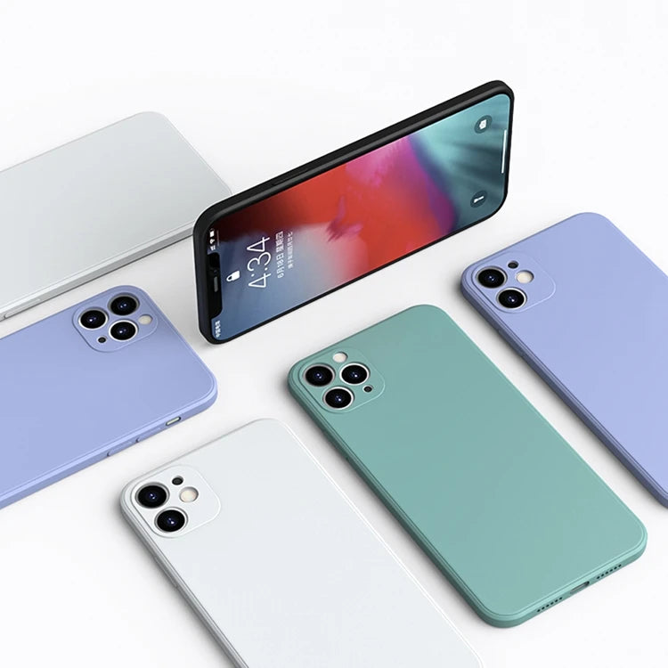 iPhone 13 11 12 Pro Max Mini Case Official Liquid Silicone Case For iPhone X XS MAX XR 6 6 s 7 8 Plus SE 2020 Cover