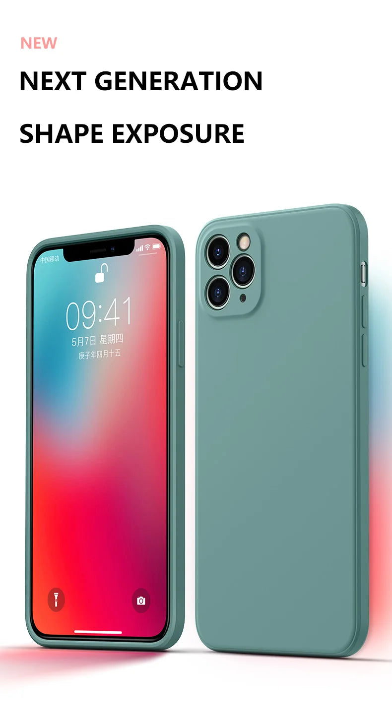 iPhone 13 11 12 Pro Max Mini Case Official Liquid Silicone Case For iPhone X XS MAX XR 6 6 s 7 8 Plus SE 2020 Cover