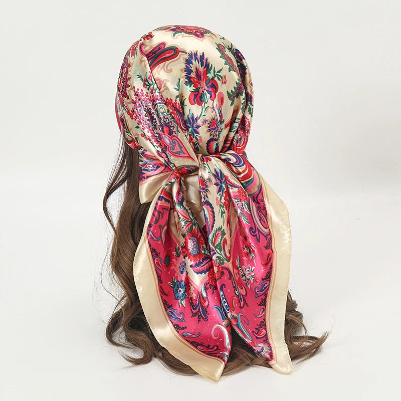 Silky Satin Square Scarves