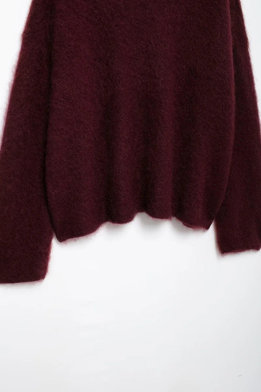 Women's Solid Colour Round Neck Sweater Commuter Style New Burgundy Pullover Long Sleeve Knit Sweater Casual Womenswear