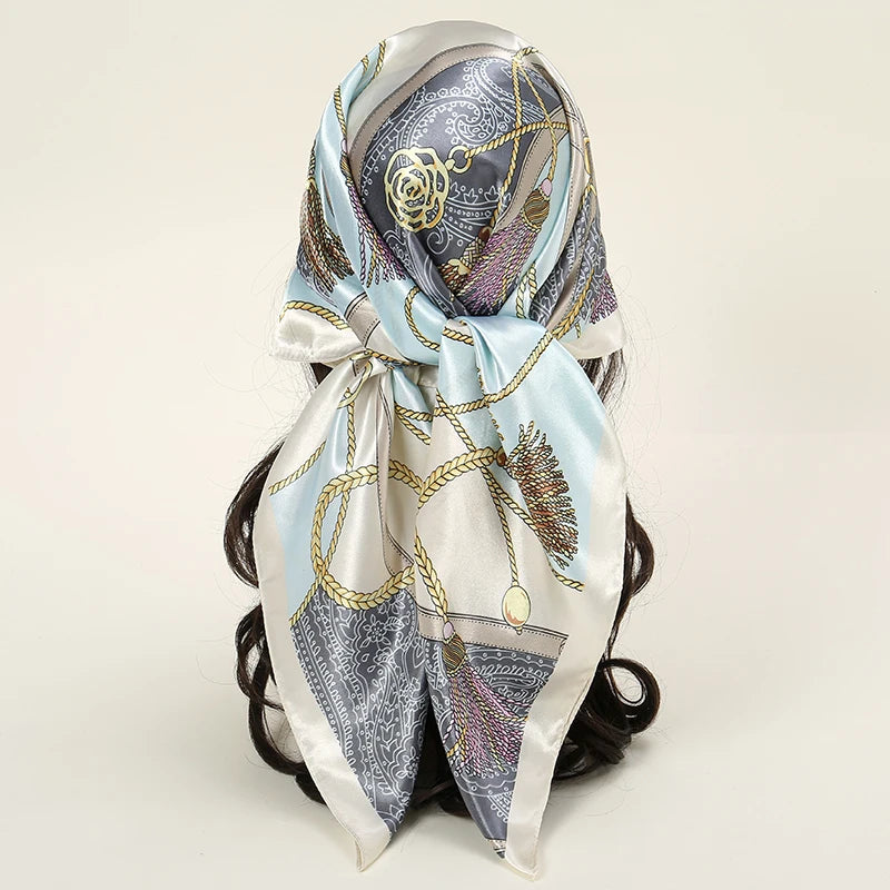 Silky Satin Square Scarves