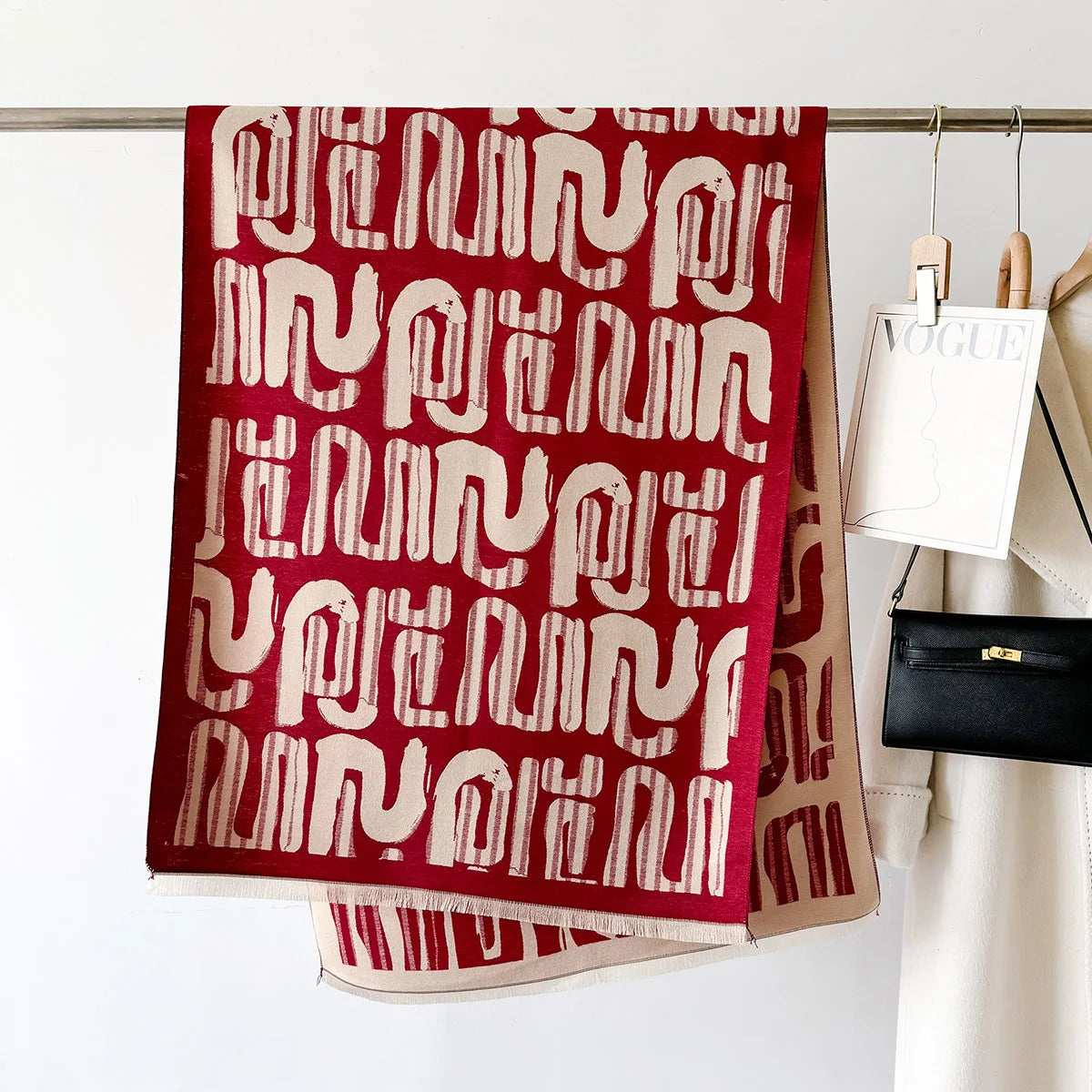 Winter Warm Scarf Cashmere Wraps Women 2024 Luxury Design Pashmina Thick Shawl Blanket Bufanda Foulard Travel Poncho Stoles