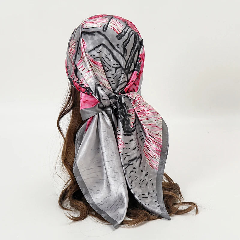 Silky Satin Square Scarves
