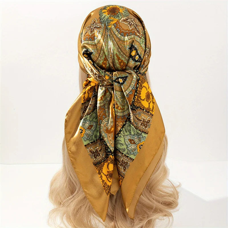 Silky Satin Square Scarves