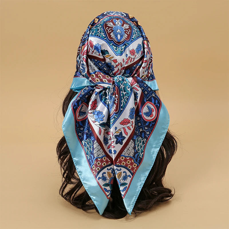 Silky Satin Square Scarves