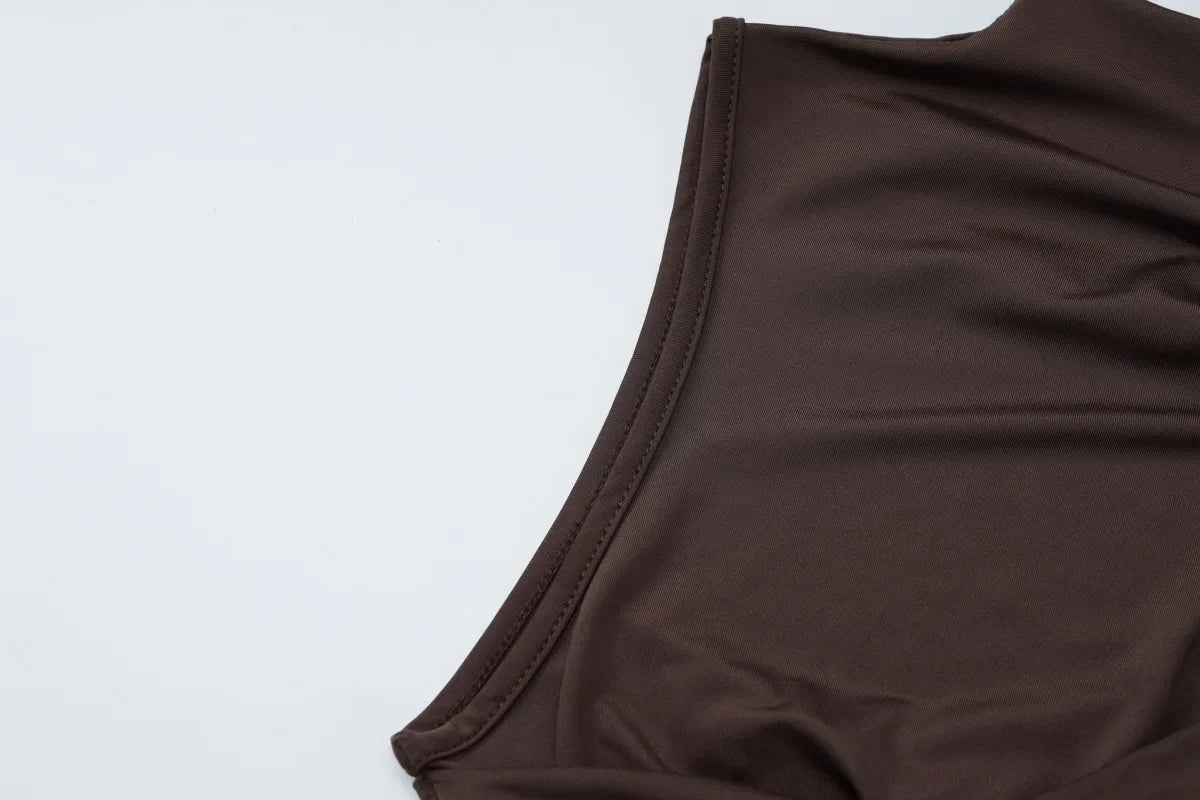 Hermosa: Asymmetrical Ruched Formal Mini Dress