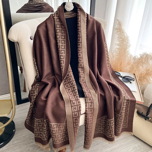 Elegant Ladies Muslim Hijab Golden Thread long Scarf With Spring and Autumn Sun Protection Scarf Decoration Shawl Wrap Headscarf