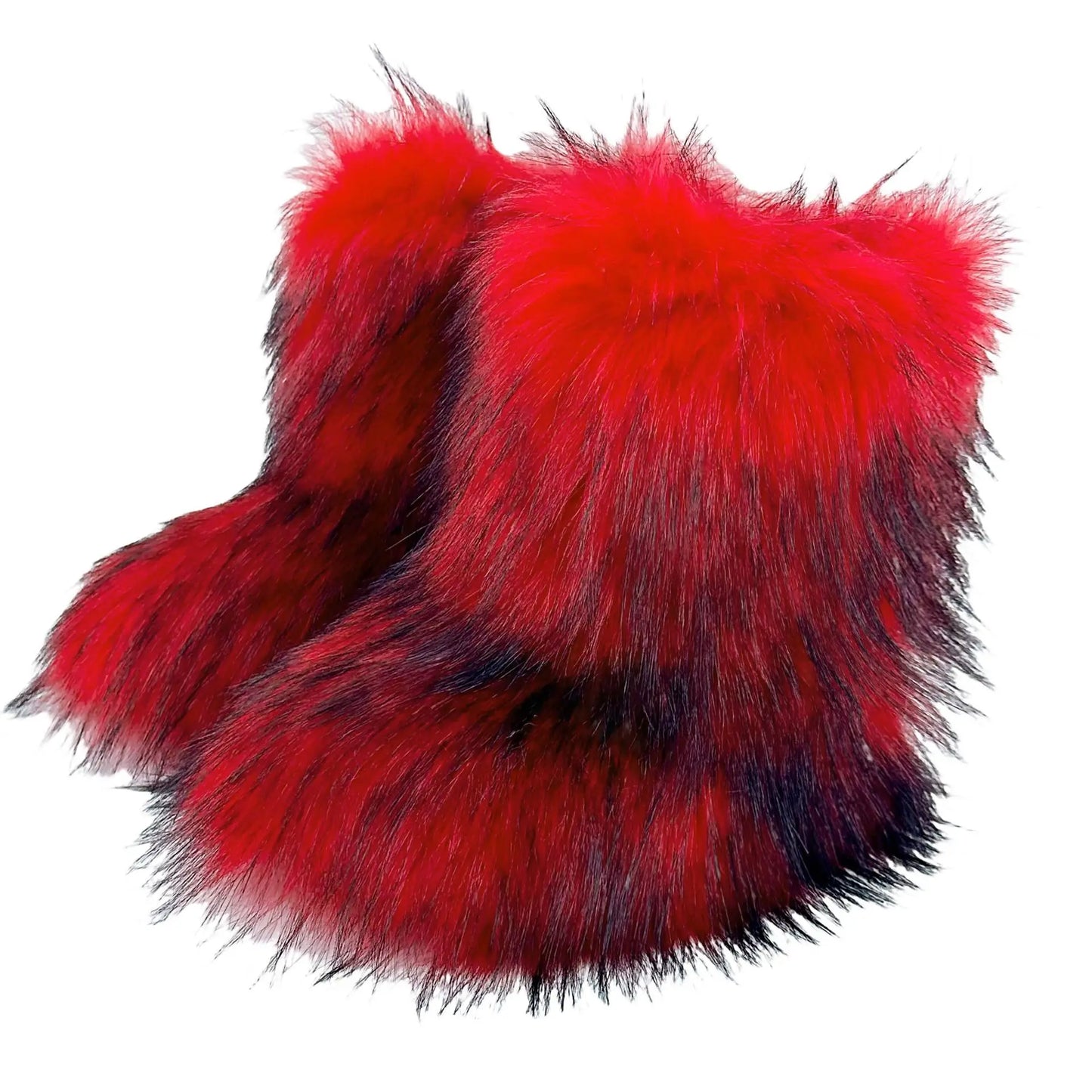 Hermosa: Fluffy Faux Fur Snow Boots | Multi-Color