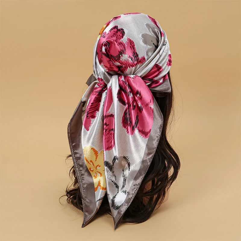 Silky Satin Square Scarves