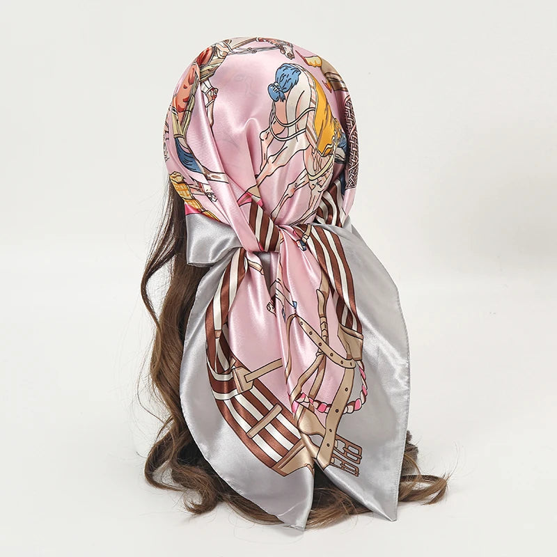 Silky Satin Square Scarves