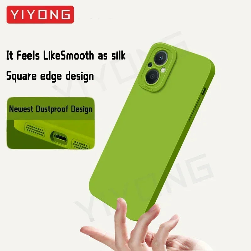 Reno8 Lite Case Silky Soft Liquid Silicone Cover For OPPO Reno 8 7 Pro 7Z Reno7Z Reno7 Lite Shockproof Phone Cases