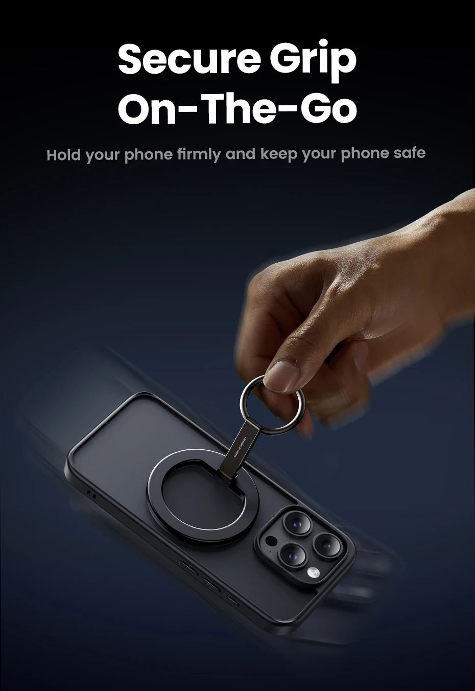 Magnetic Phone Ring Holder For iPhone 15 14 13 Pro Xiaomi Samsung Huawei Aluminum 360° Rotation MobilePhone Stand