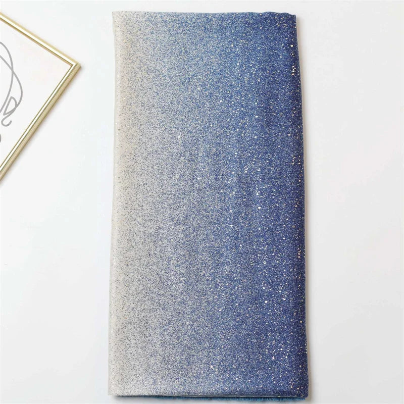 Winter Thick Cotton Viscose Scarves Ombre Gradient Glitter Shimmer Fringe Shawls And Wraps Pashmina Stole Bufandas Muslim Sjaal