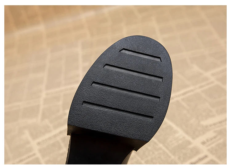 Sleek Minimalist Platform Chelsea Ankle Boots