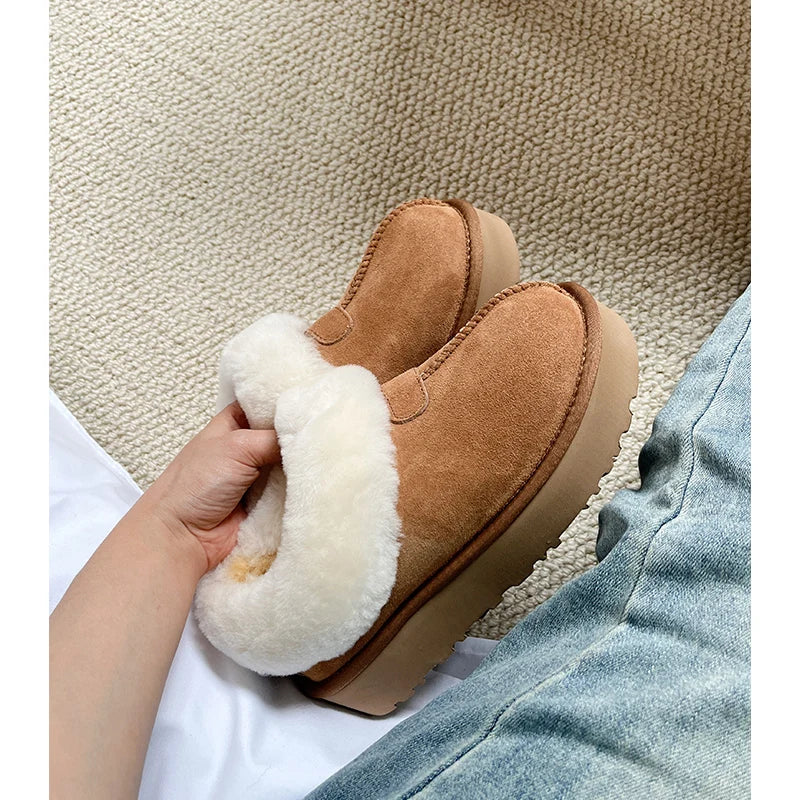 Sheepskin & Wool Lined Slipper Boots