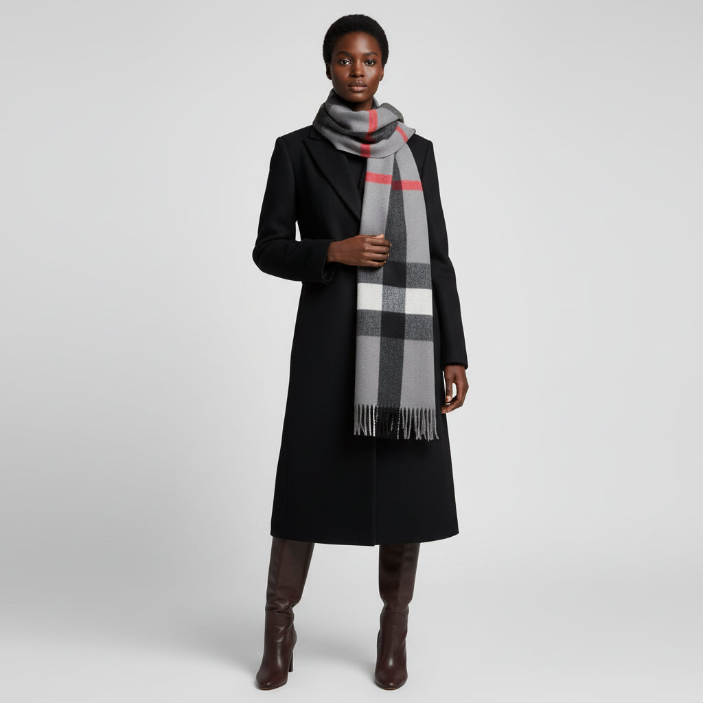 Winter Women's Scarf Luxury Brand British Classic Print Lattice Soft Female Cashmere Scarves Shawl Pashmina Checkered Shawls