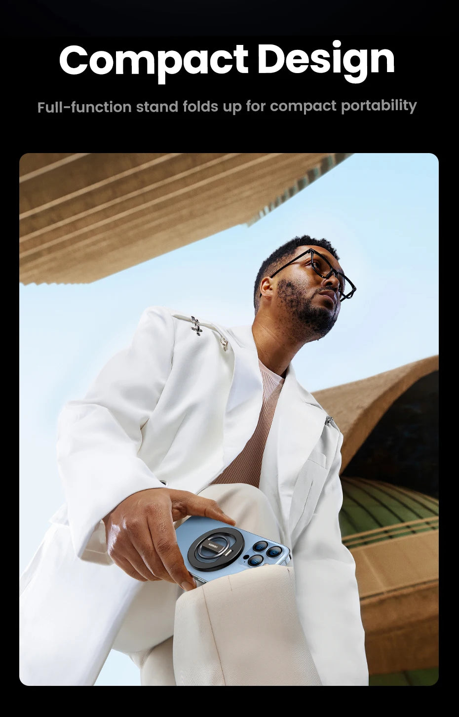 Magnetic Phone Ring Holder For iPhone 15 14 13 Pro Xiaomi Samsung Huawei Aluminum 360° Rotation MobilePhone Stand