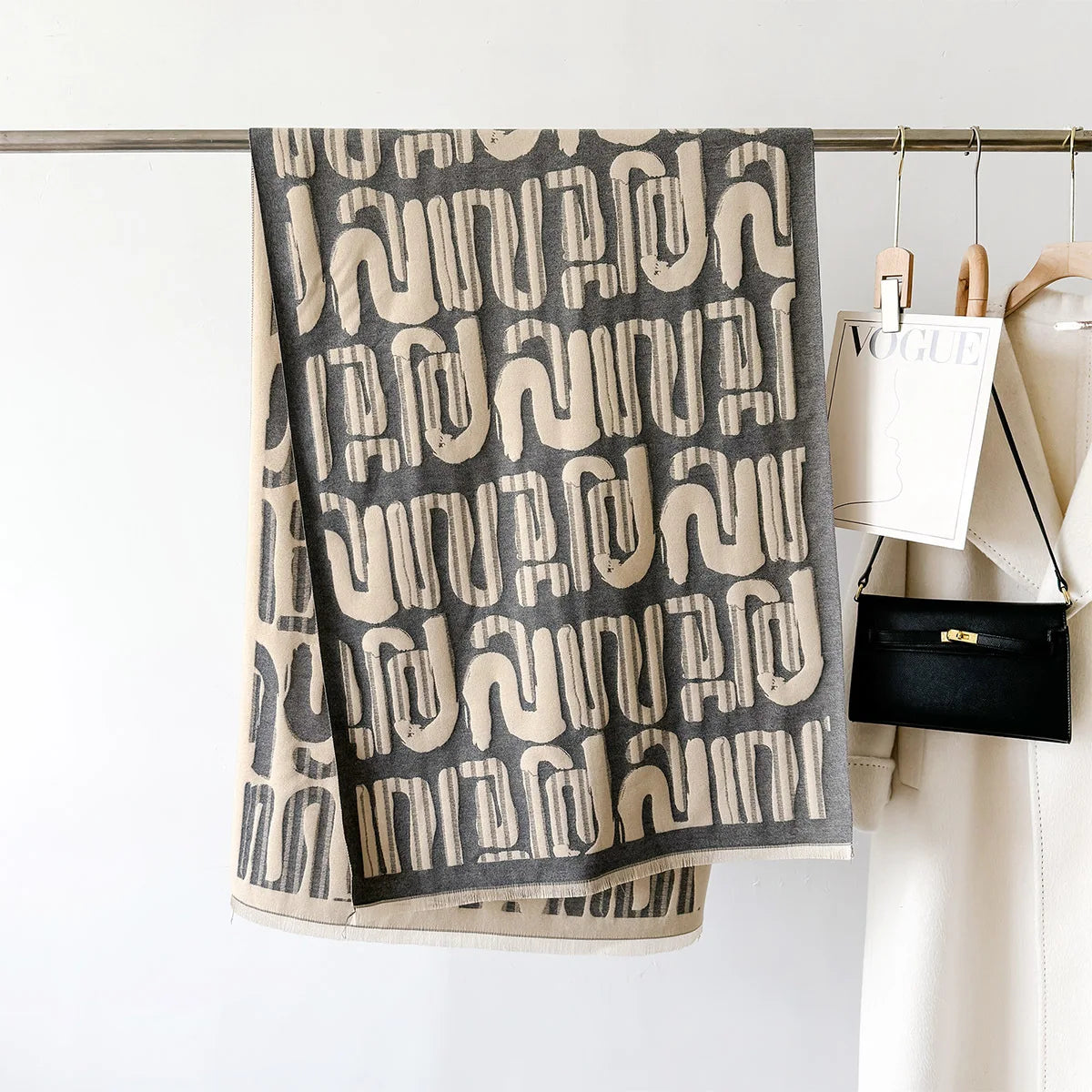 Winter Warm Scarf Cashmere Wraps Women 2024 Luxury Design Pashmina Thick Shawl Blanket Bufanda Foulard Travel Poncho Stoles