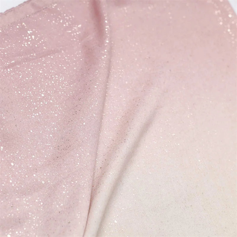 Winter Thick Cotton Viscose Scarves Ombre Gradient Glitter Shimmer Fringe Shawls And Wraps Pashmina Stole Bufandas Muslim Sjaal