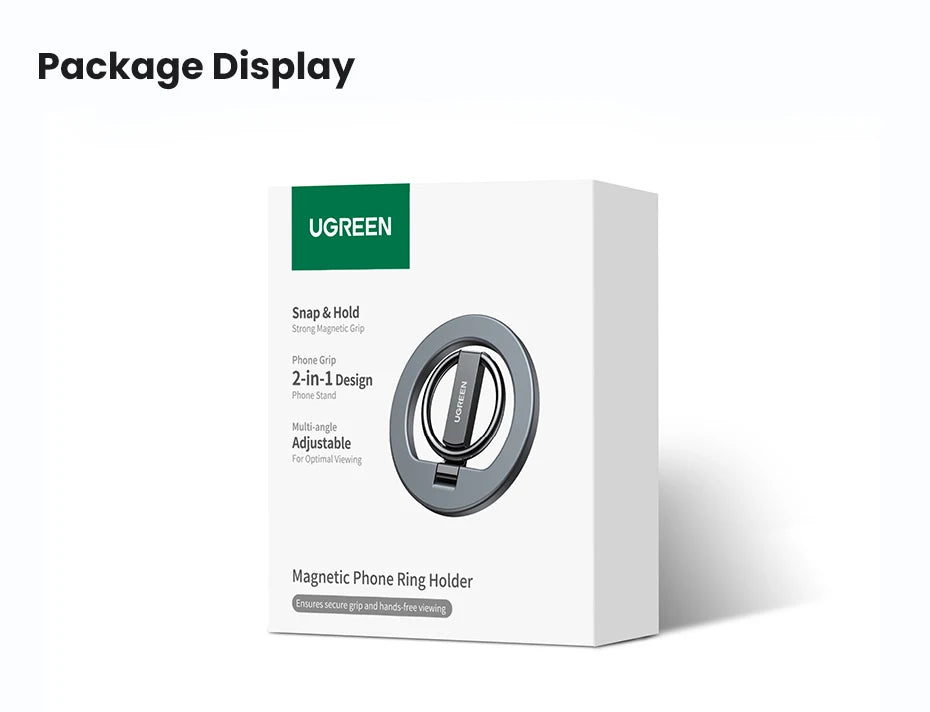 Magnetic Phone Ring Holder For iPhone 15 14 13 Pro Xiaomi Samsung Huawei Aluminum 360° Rotation MobilePhone Stand