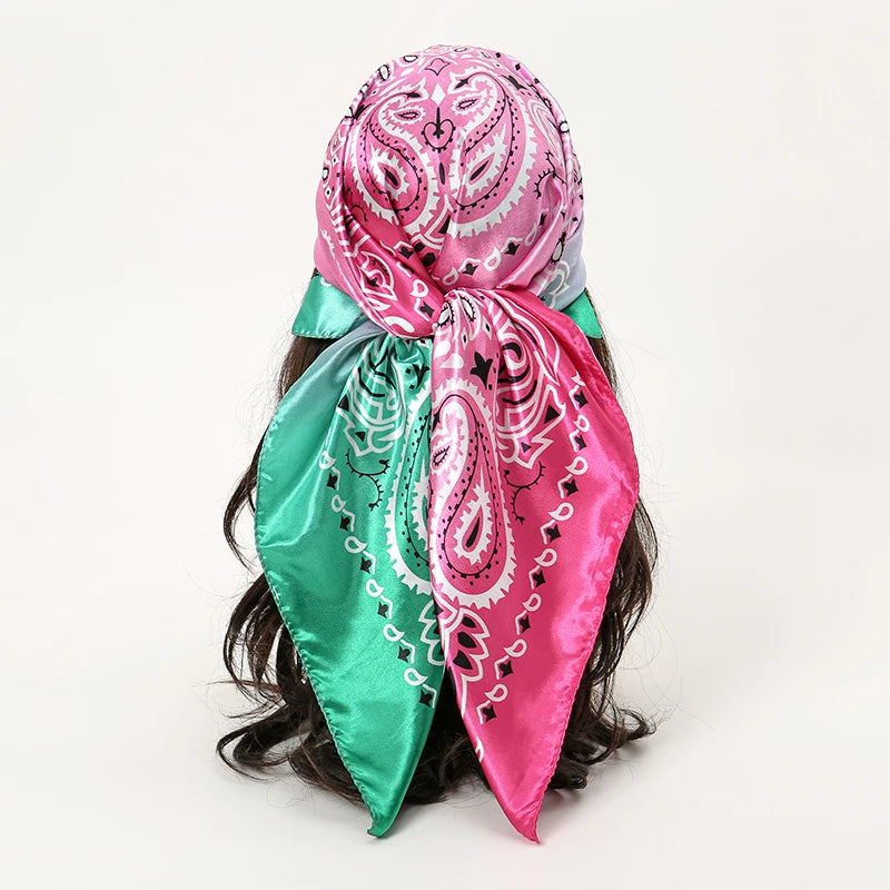 Silky Satin Square Scarves
