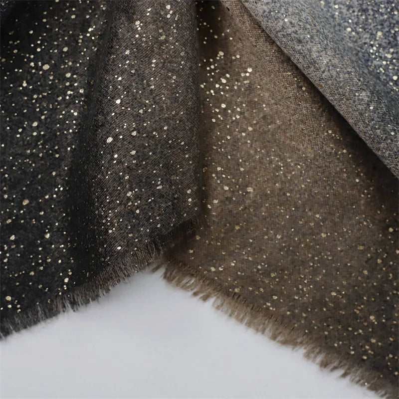Winter Thick Cotton Viscose Scarves Ombre Gradient Glitter Shimmer Fringe Shawls And Wraps Pashmina Stole Bufandas Muslim Sjaal