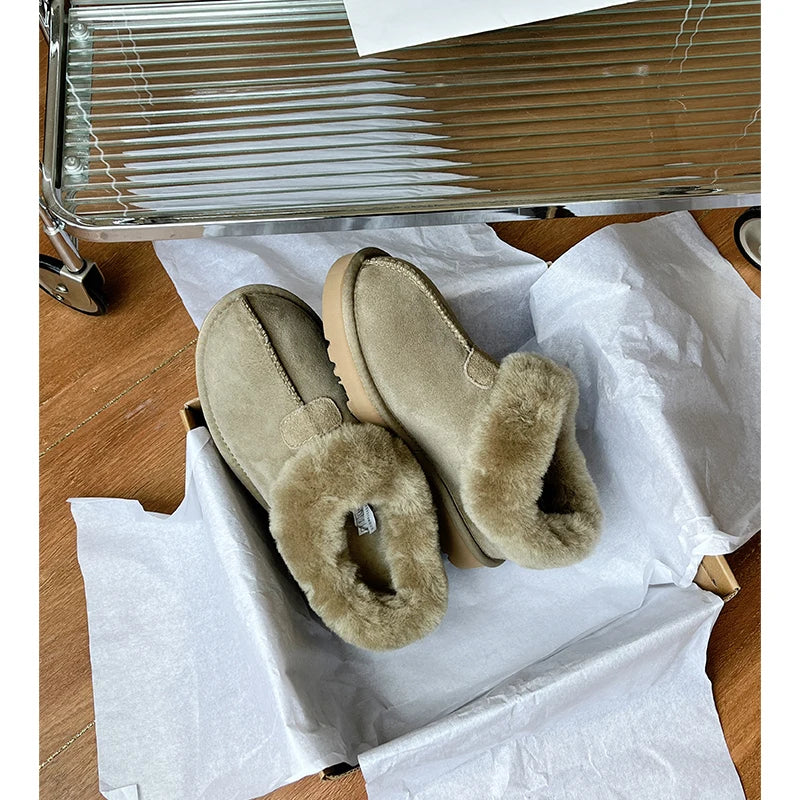 Sheepskin & Wool Lined Slipper Boots