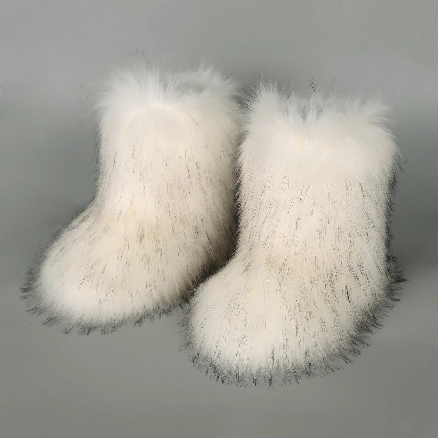 Hermosa: Fluffy Faux Fur Snow Boots | Multi-Color