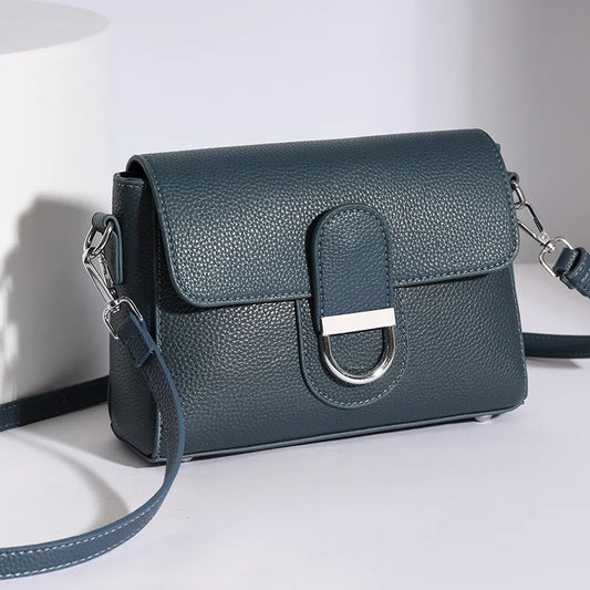 Luxury Brand Genuine Leather Handbag Women Fashion High Quality Solid color Cow Leather Shoulder Crossbody Bag Female Tote Bags