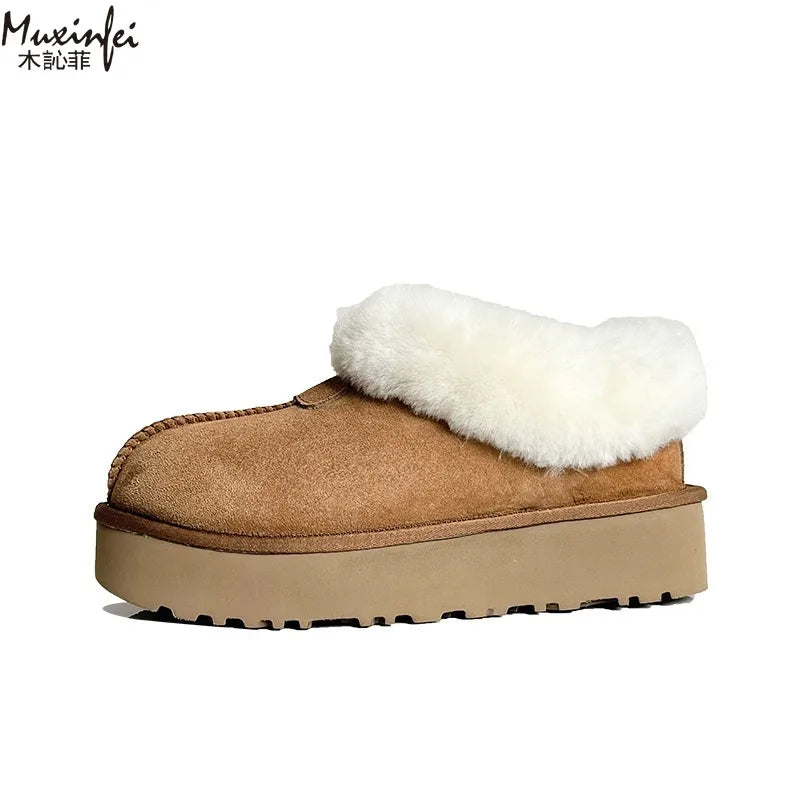 Sheepskin & Wool Lined Slipper Boots
