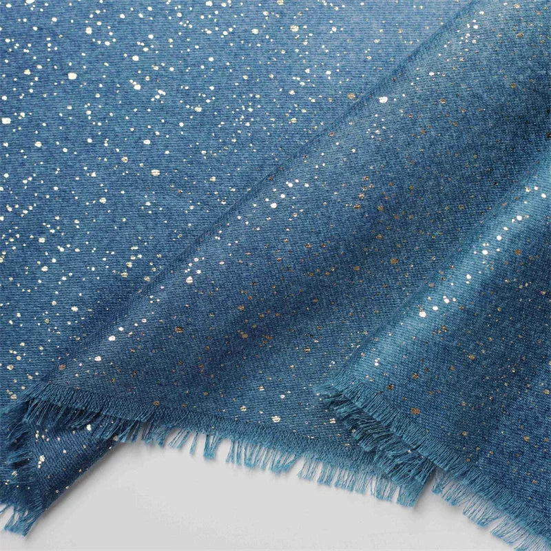 Winter Thick Cotton Viscose Scarves Ombre Gradient Glitter Shimmer Fringe Shawls And Wraps Pashmina Stole Bufandas Muslim Sjaal