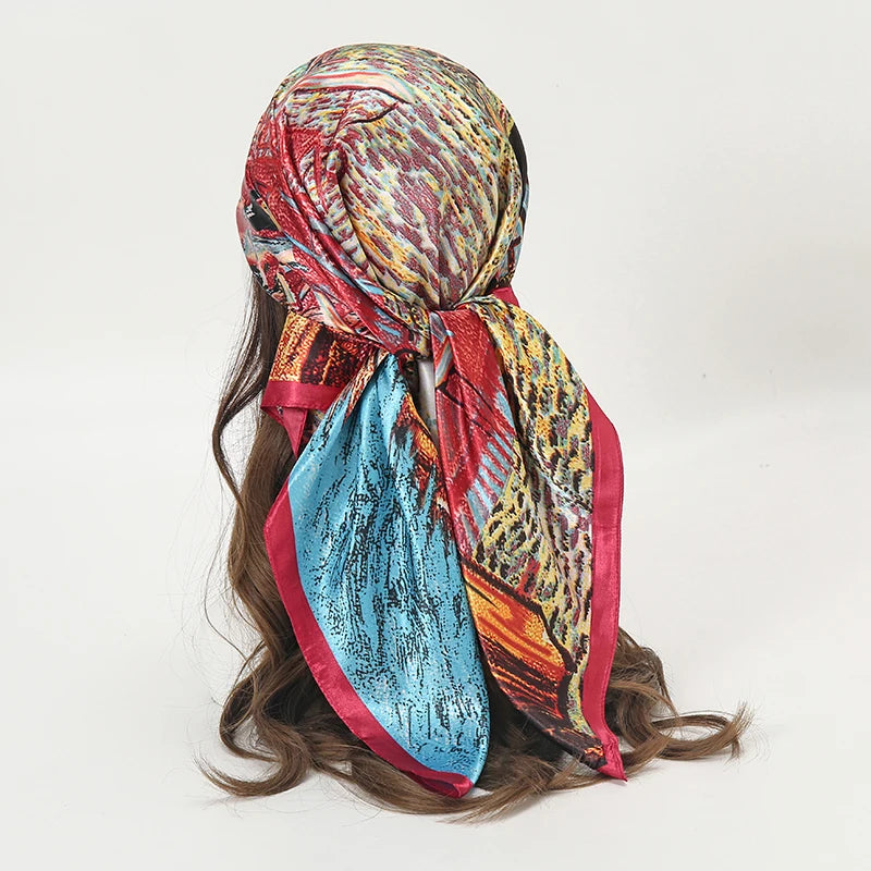 Silky Satin Square Scarves