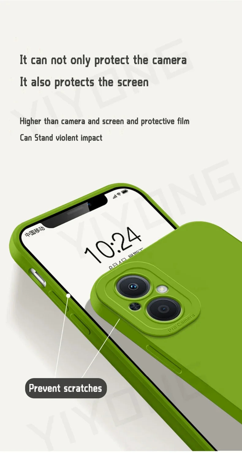Reno8 Lite Case Silky Soft Liquid Silicone Cover For OPPO Reno 8 7 Pro 7Z Reno7Z Reno7 Lite Shockproof Phone Cases