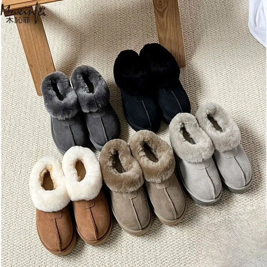 Sheepskin & Wool Lined Slipper Boots