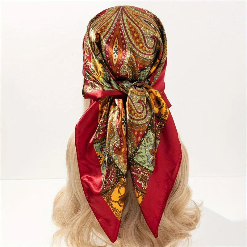 Silky Satin Square Scarves