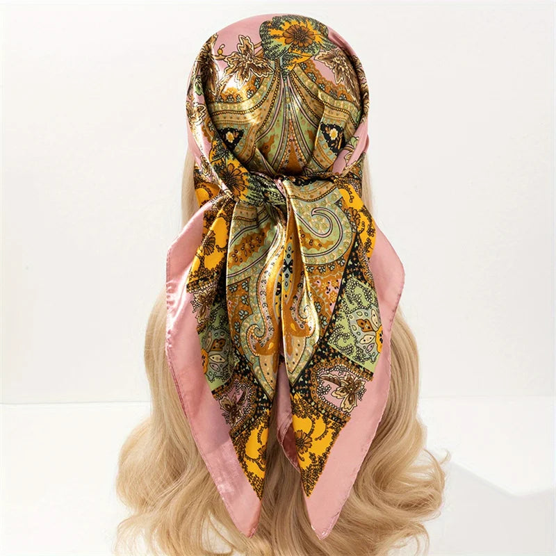 Silky Satin Square Scarves