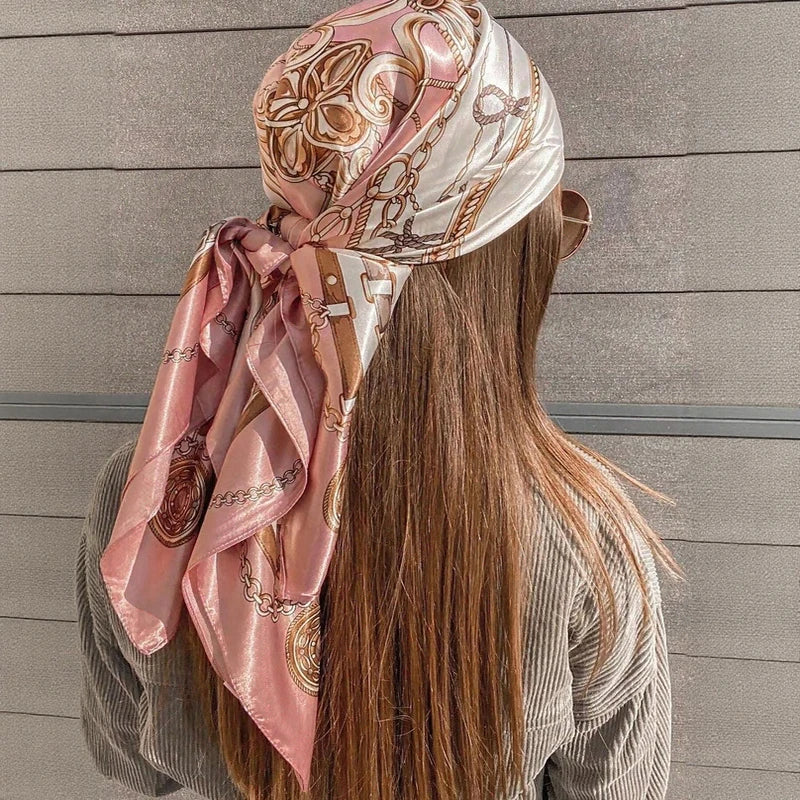 Silky Satin Square Scarves