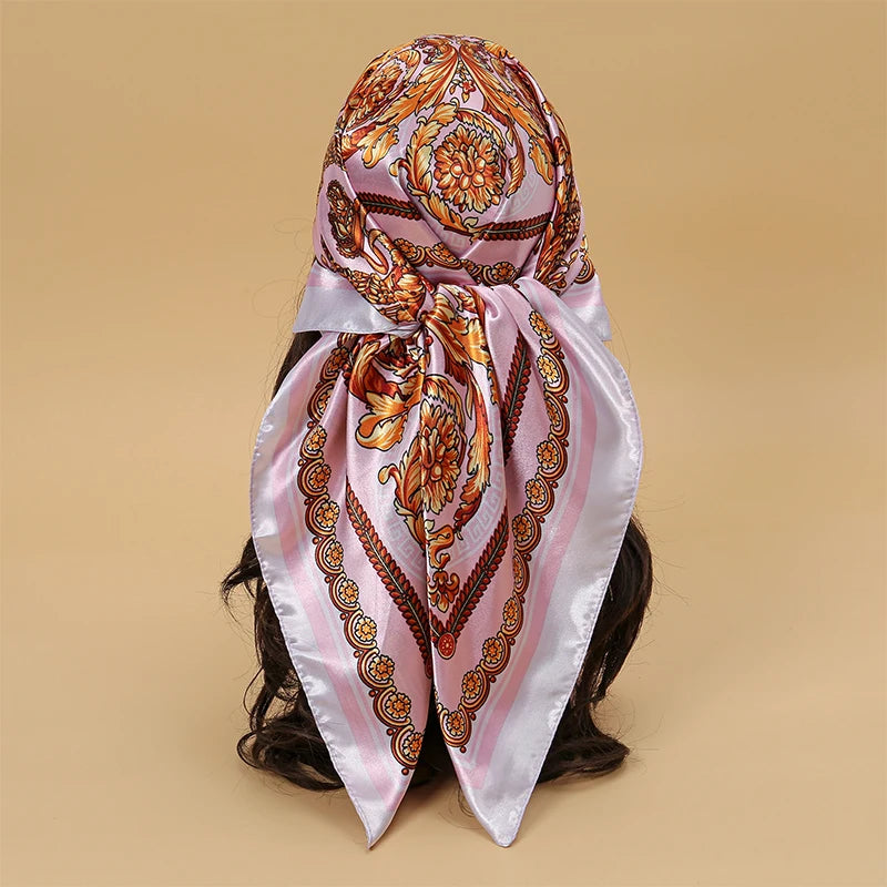Silky Satin Square Scarves
