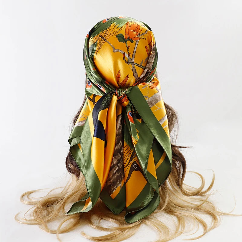 Silky Satin Square Scarves