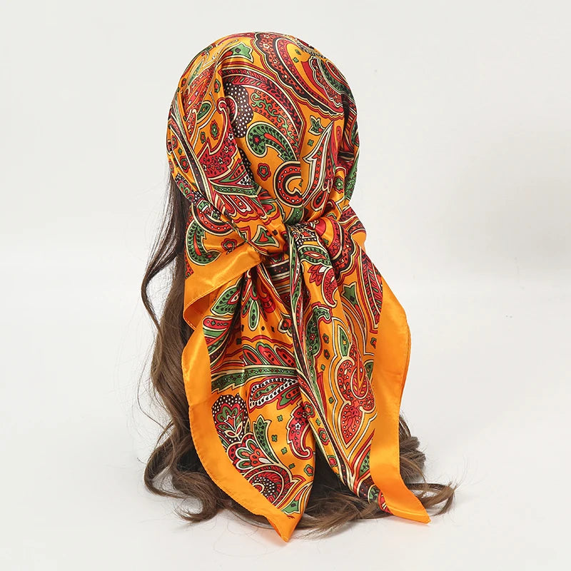 Silky Satin Square Scarves
