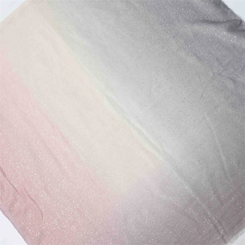 Winter Thick Cotton Viscose Scarves Ombre Gradient Glitter Shimmer Fringe Shawls And Wraps Pashmina Stole Bufandas Muslim Sjaal