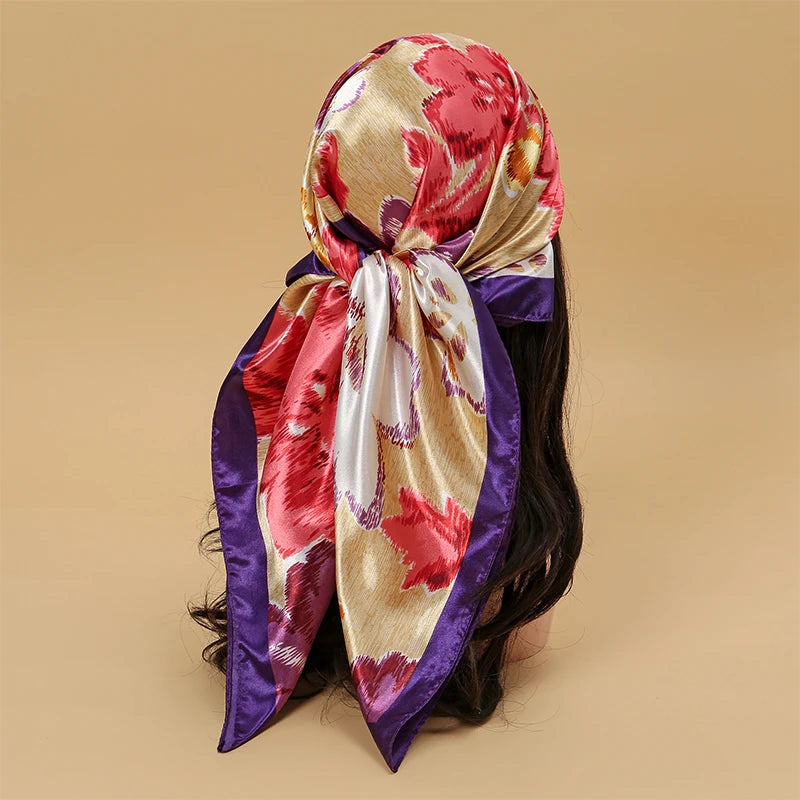 Silky Satin Square Scarves