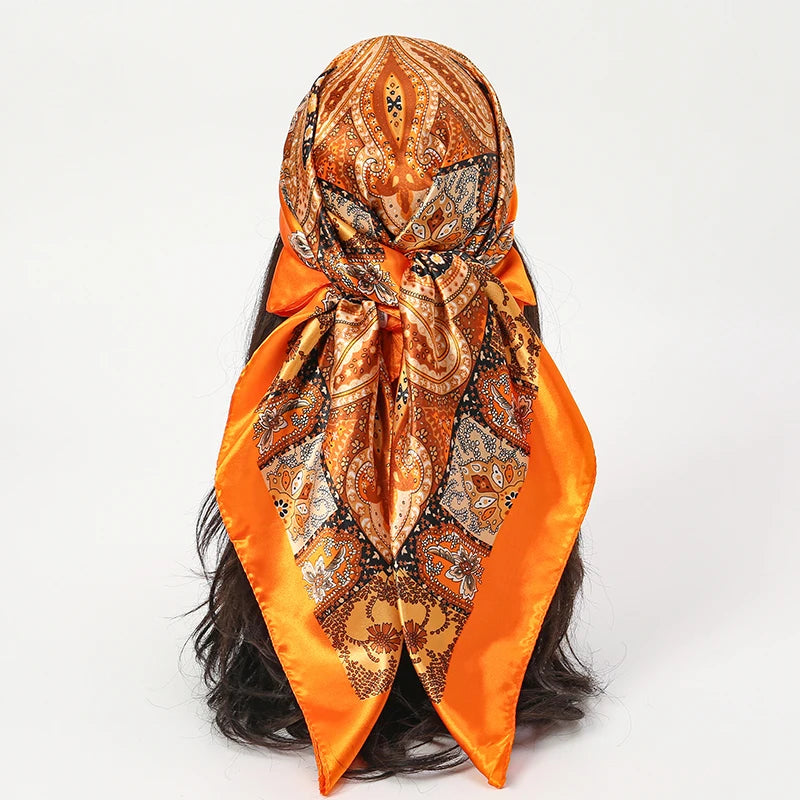 Silky Satin Square Scarves