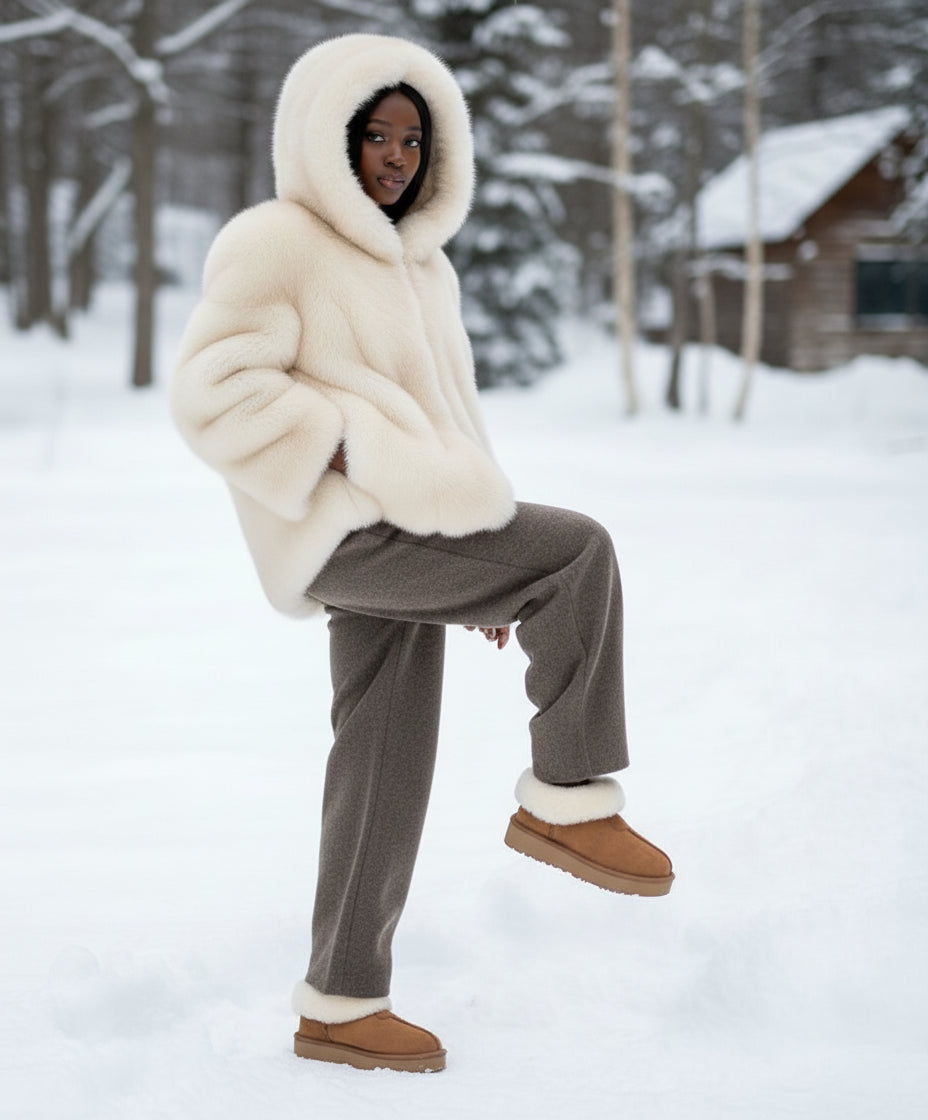 Sheepskin & Wool Lined Slipper Boots