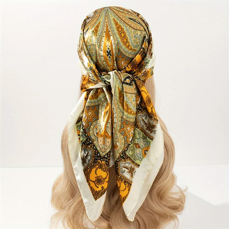 Silky Satin Square Scarves