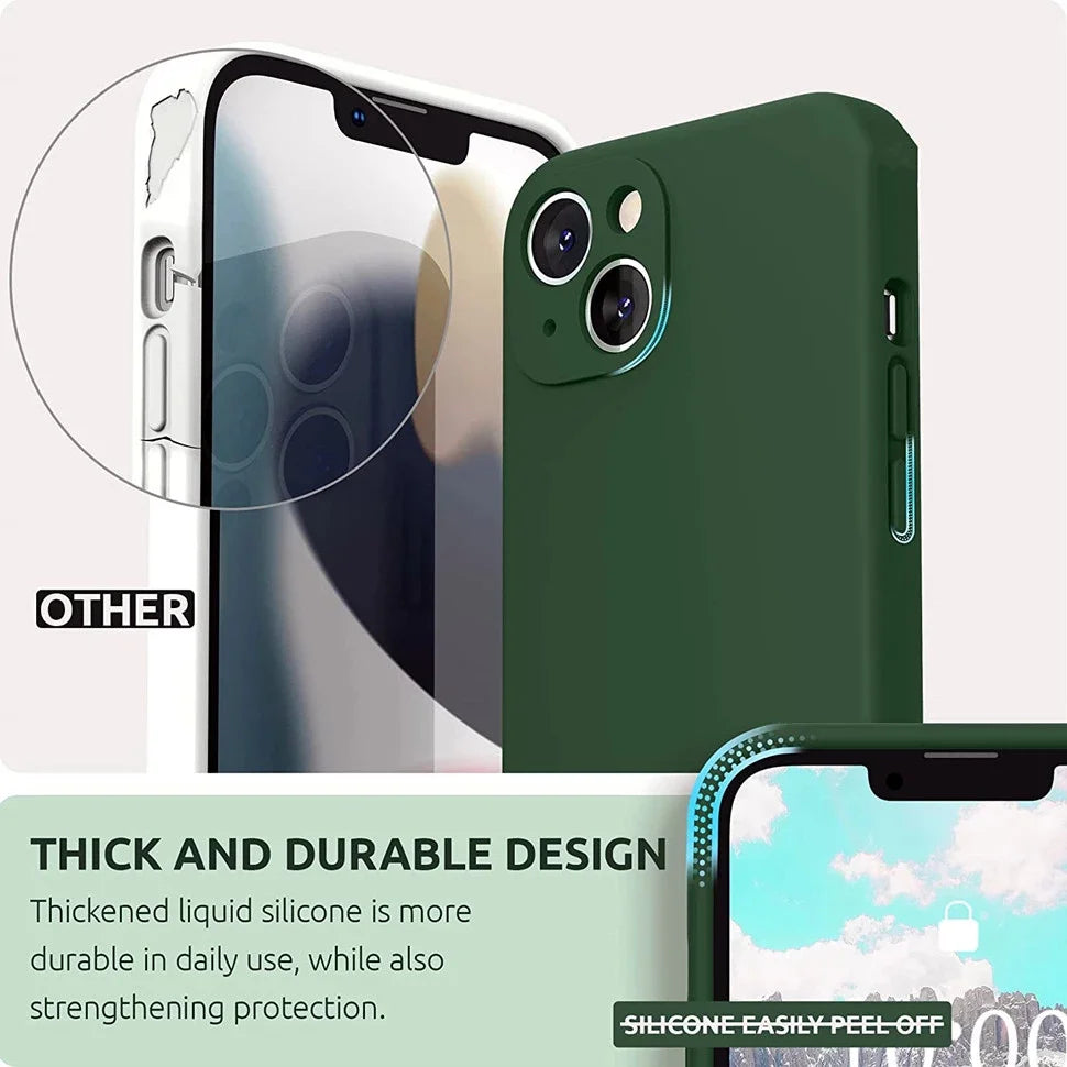 iPhone 13 11 12 Pro Max Mini Case Official Liquid Silicone Case For iPhone X XS MAX XR 6 6 s 7 8 Plus SE 2020 Cover