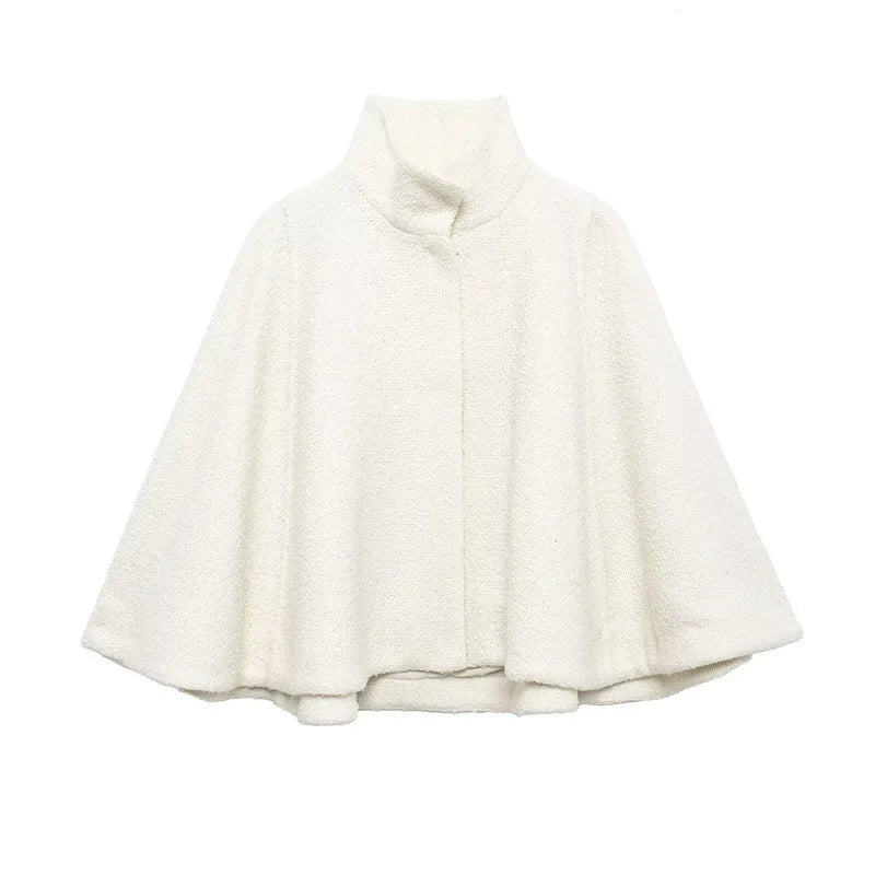 White cape on a white background